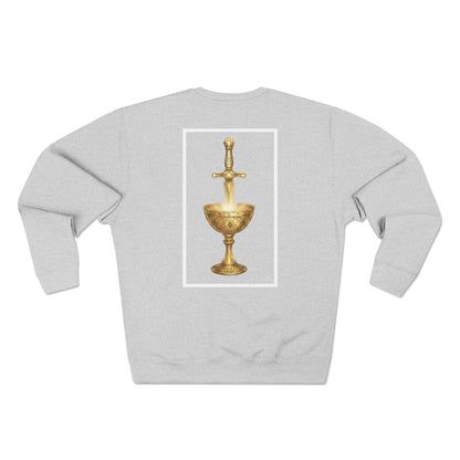 Golden Chalice Crewneck Sweatshirt — Sword & Chalice Graphic