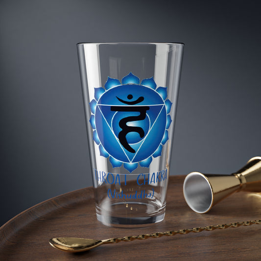 Throat Chakra Collection Mixing Glass, 16oz