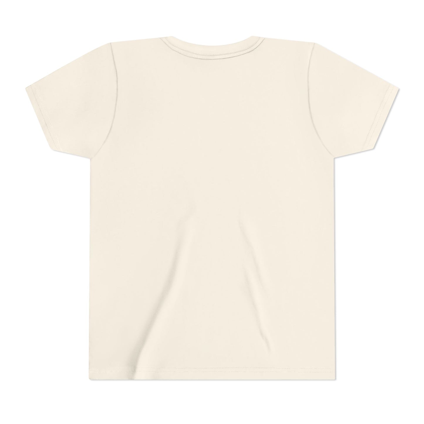 Youth Tee — Gold Angel Wings & Halo Graphic