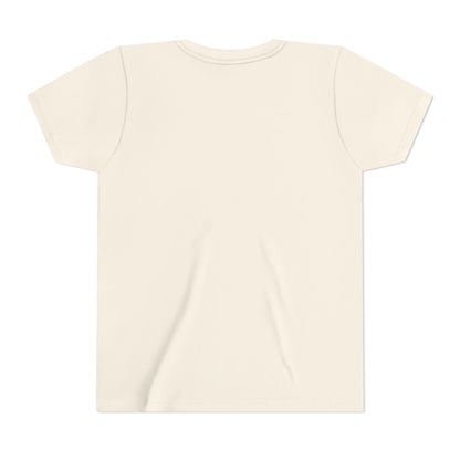 Youth Tee — Gold Angel Wings & Halo Graphic