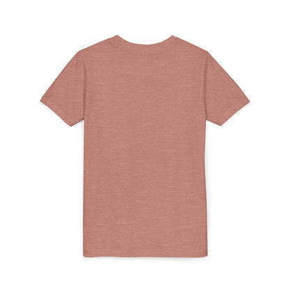 Youth Tee — Gold Angel Wings & Halo Graphic