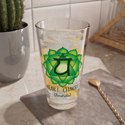 Heart Chakra Collection Mixing Glass, 16oz