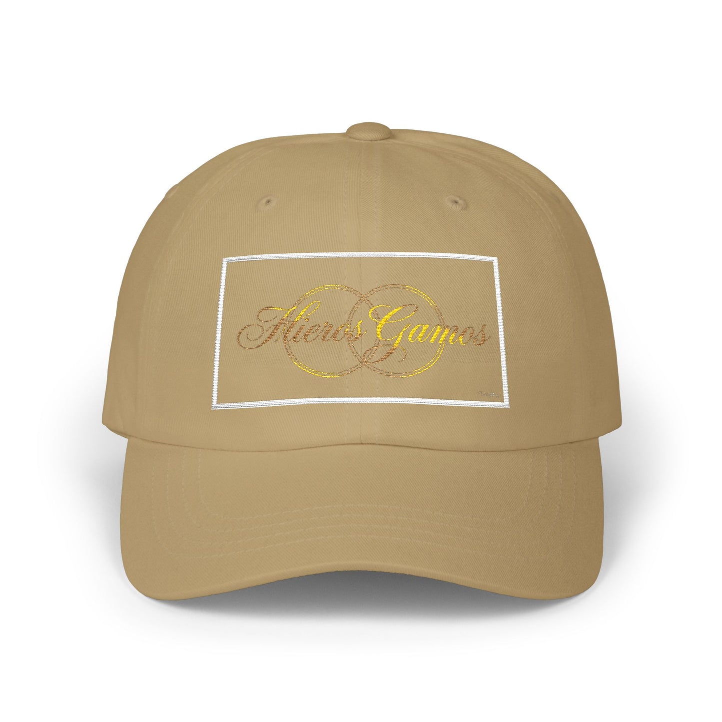Dad Cap — 'Siempre Juntos' Gold Script Baseball Hat