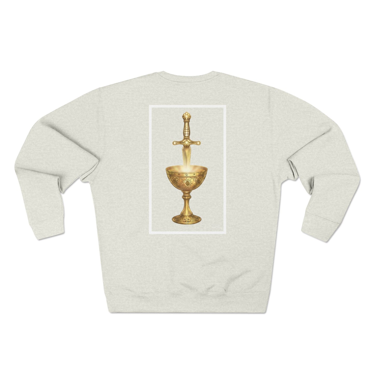Golden Chalice Crewneck Sweatshirt — Sword & Chalice Graphic