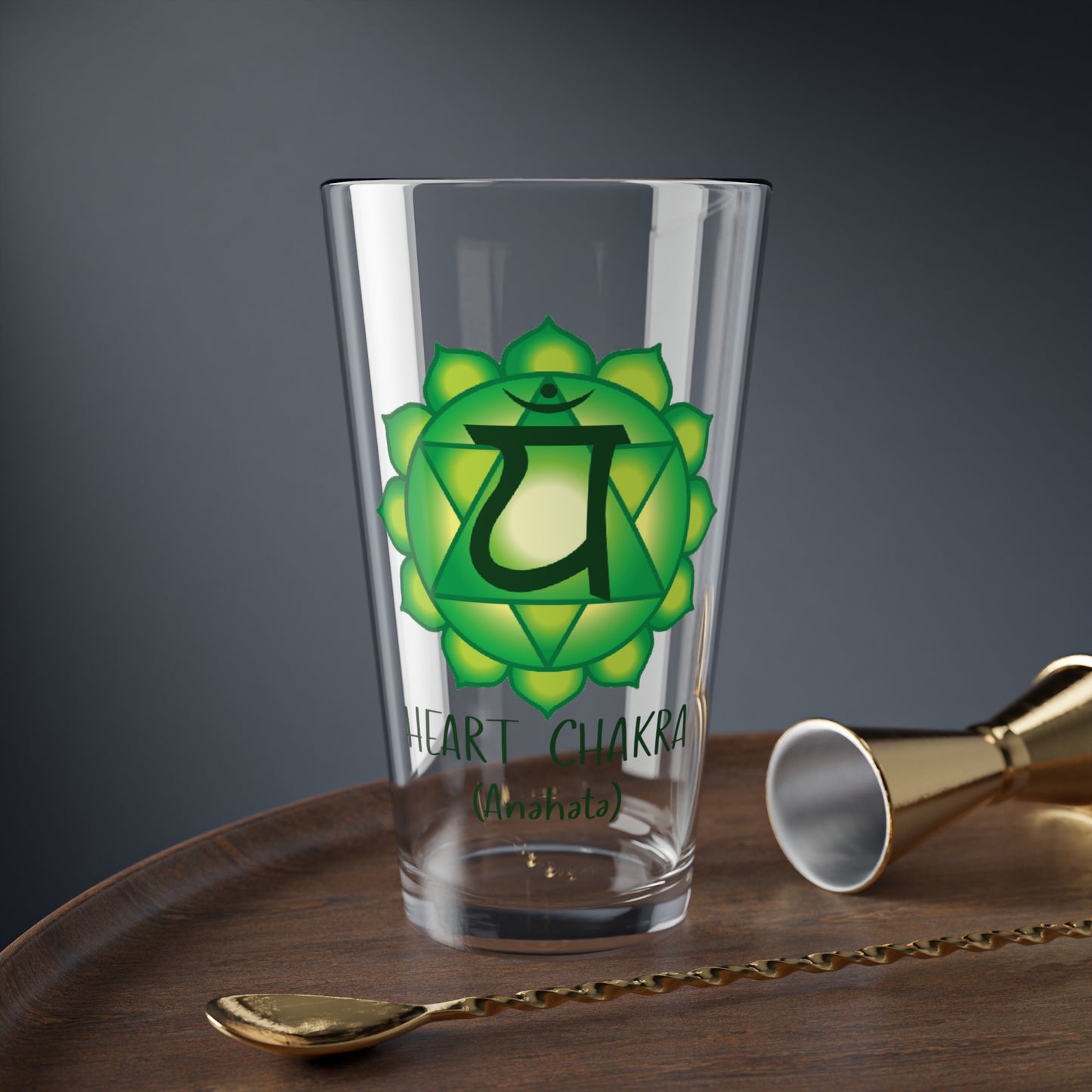 Heart Chakra Collection Mixing Glass, 16oz