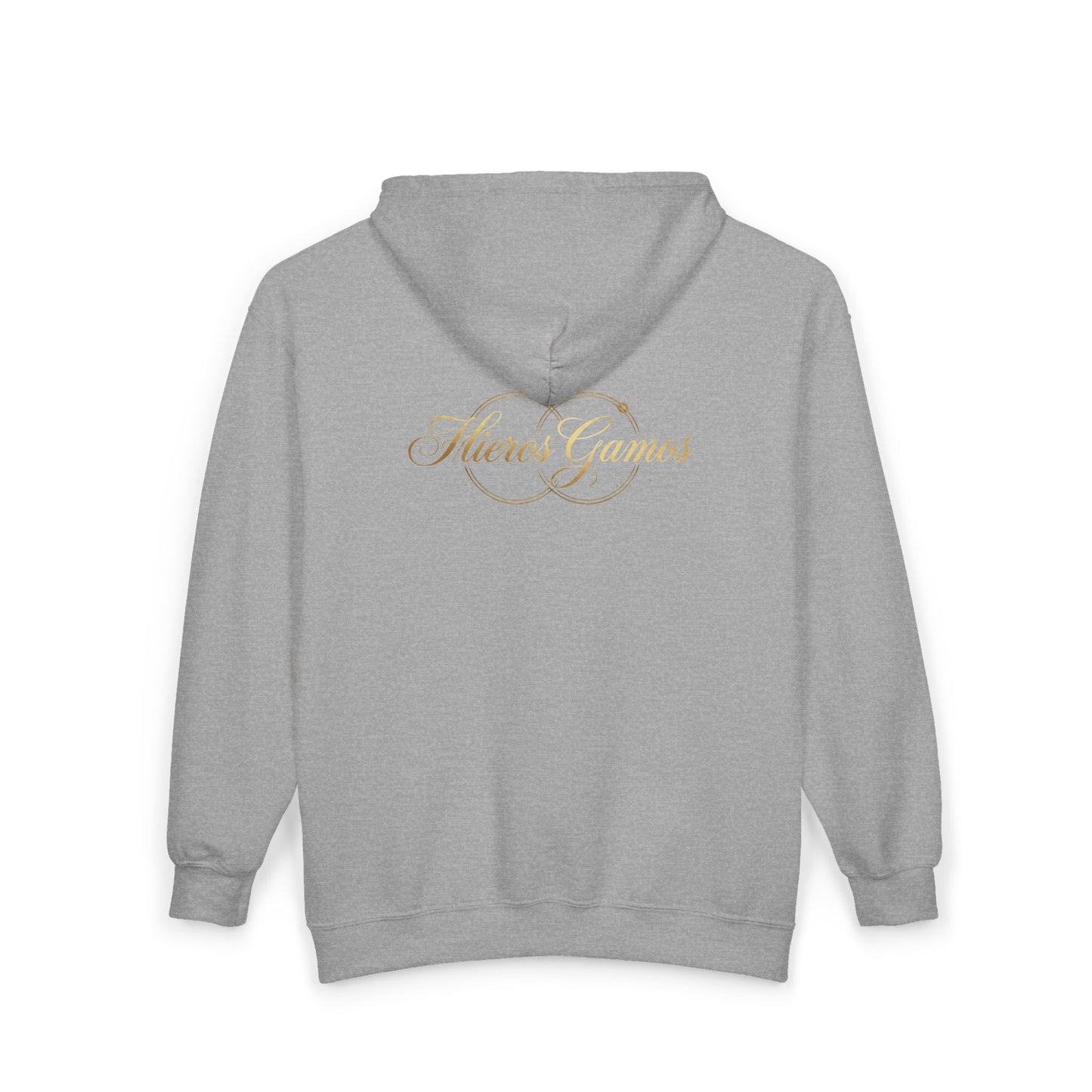 Copy of Copy of Gold Chalice Cross Zip Hoodie — Small Chest Emblem Religious Symbol Full-Zip Hoodie
