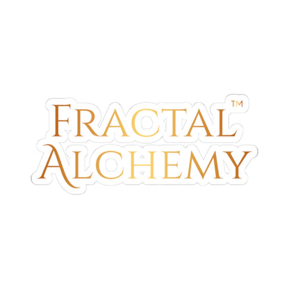 High Frequency Kiss-Cut Stickers | Fractal Alchemy Conscious Art