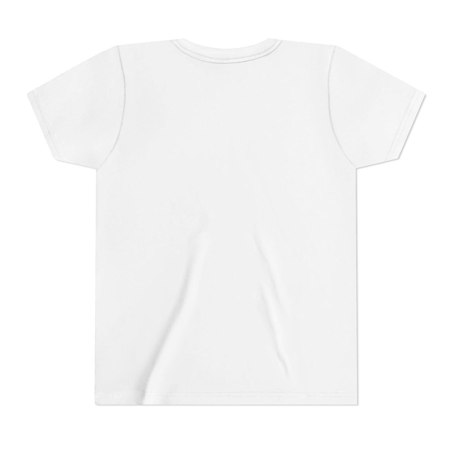 Youth Tee — Gold Angel Wings & Halo Graphic