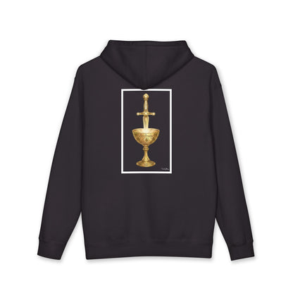 Alchemical Chalice Hoodie — Fractal Alchemy Gold Logo Hooded Sweatshirt