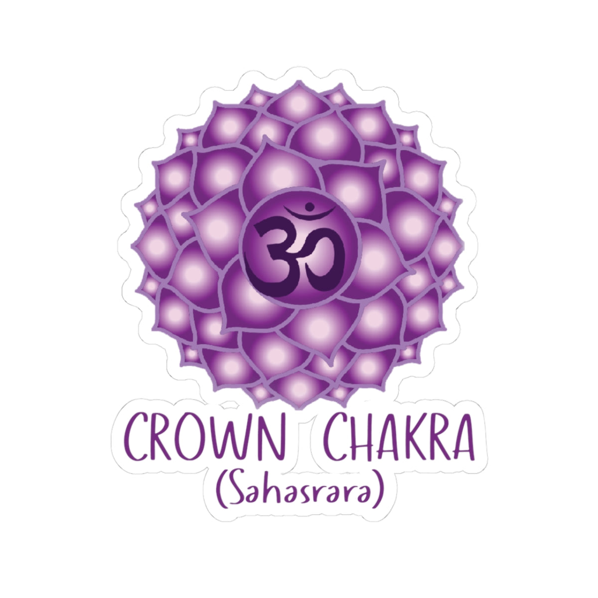7 Chakra High Frequency Kiss-Cut Stickers | Fractal Alchemy Conscious Art
