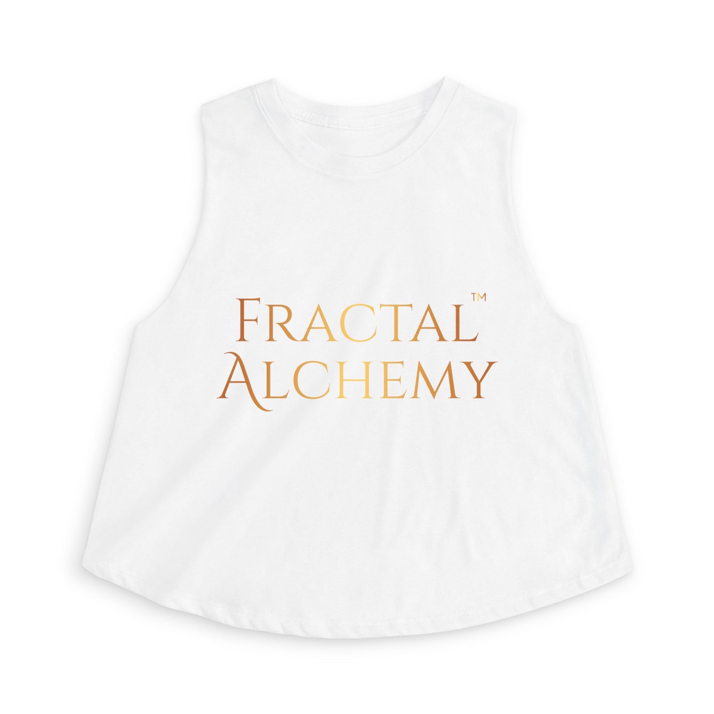 Fractal Alchemy Crop Top — Minimal Goddess Graphic Tank