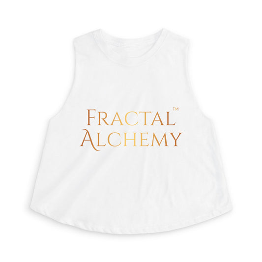 Fractal Alchemy Crop Top — Minimal Goddess Graphic Tank