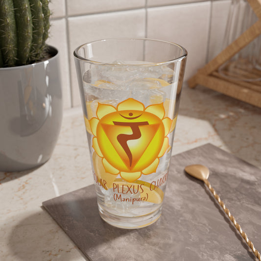 Solar Plexus Chakra Collection Mixing Glass, 16oz