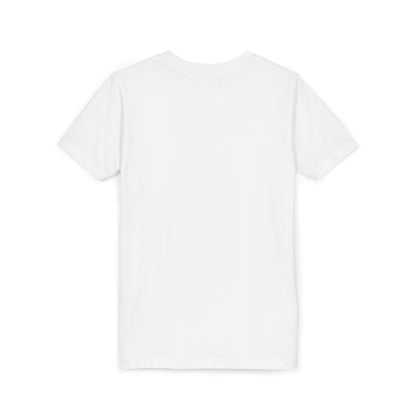 Youth Tee — Gold Angel Wings & Halo Graphic
