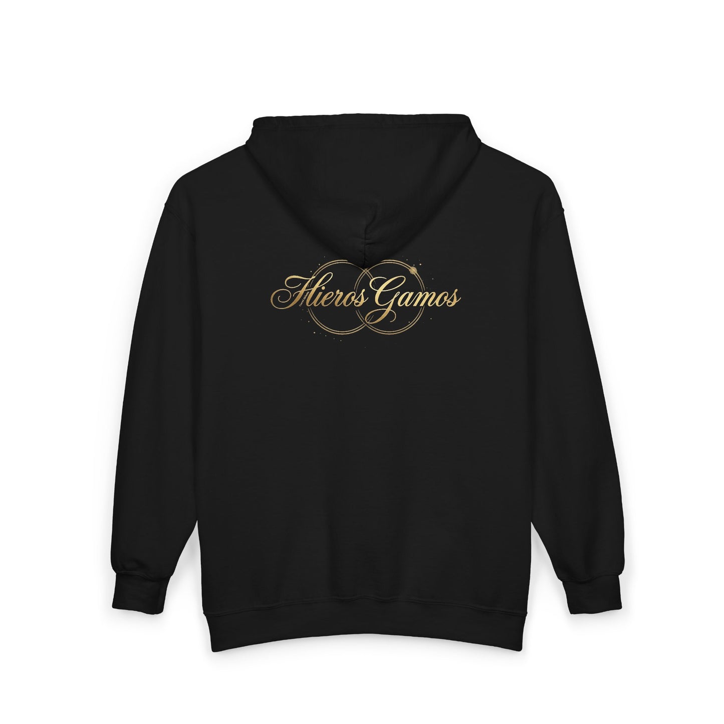 Copy of Copy of Gold Chalice Cross Zip Hoodie — Small Chest Emblem Religious Symbol Full-Zip Hoodie