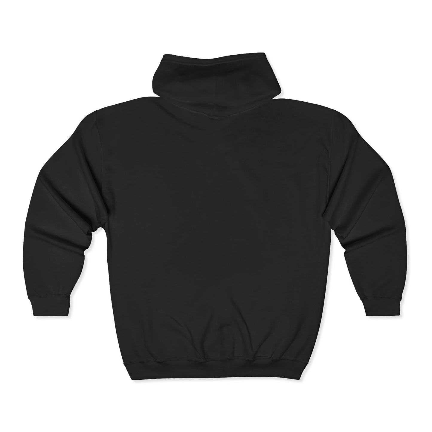 Gold Chalice Cross Zip Hoodie — Small Chest Emblem Religious Symbol Full-Zip Hoodie